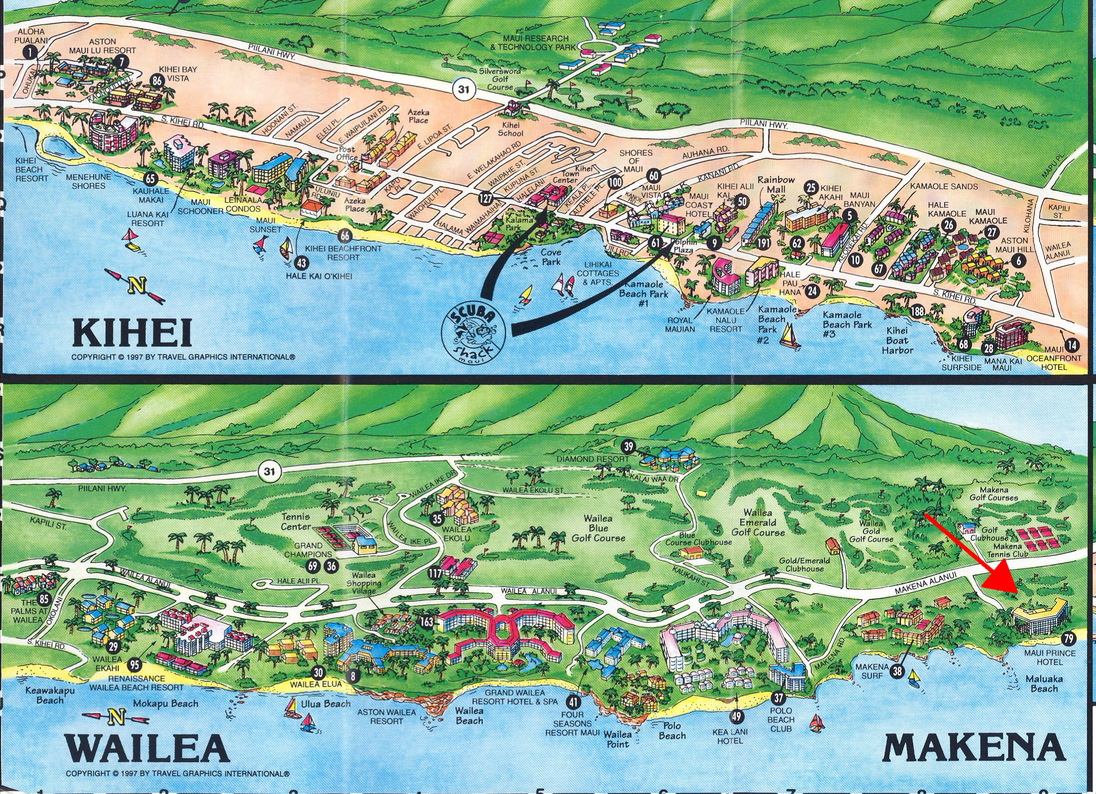 Mark Gordon Conference Show The Same Strip Of Coast But Not So Great For Seeing Roads And Their Names It Has Advantage Showing Maui Center A Picture